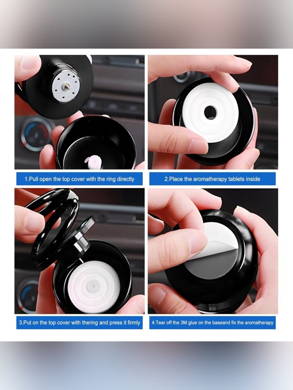Solar Rotating Car Air Freshener - Picture 3 of 6